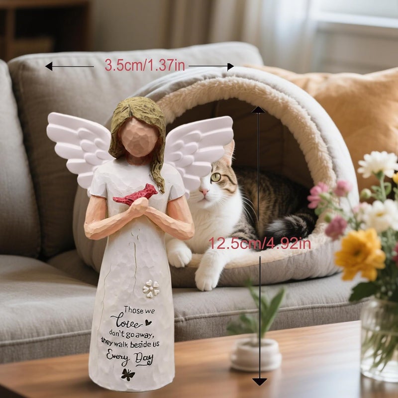 AcowSpt Cardinal Gifts for women, Sympathy Gifts for Loss of Loved One, Cardinal Decor, Grief Gift for Women, Loss of Father Sympathy Gift, In Memory of Loved One Gifts, Sculpted Hand-Painted Figurine - Image 4
